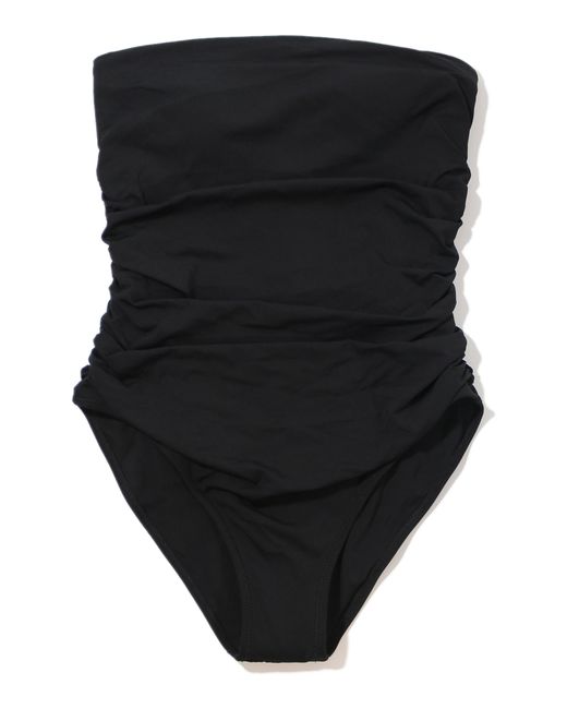 Hanky Panky Black Strapless Bandeau One-piece Swimsuit