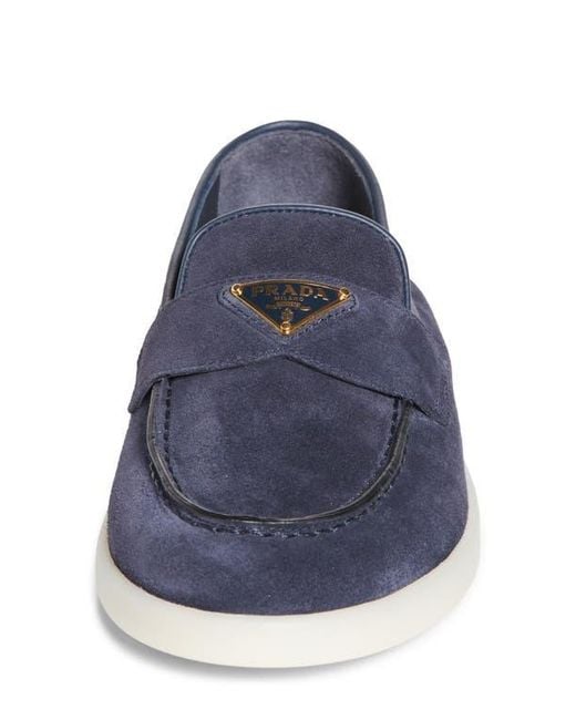 Prada Blue Saint Tropez Loafer