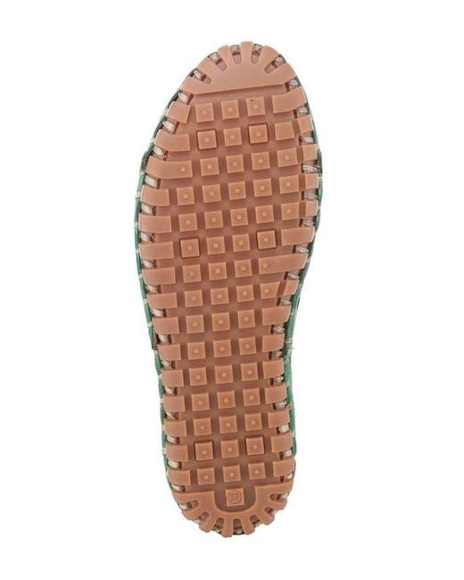 Spring Step Green Fusaro Flat