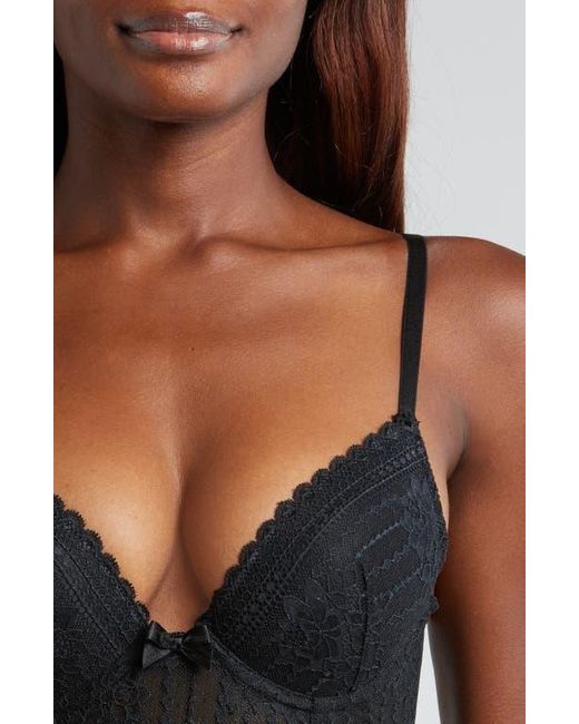 Etam Black Panama Underwire Basque