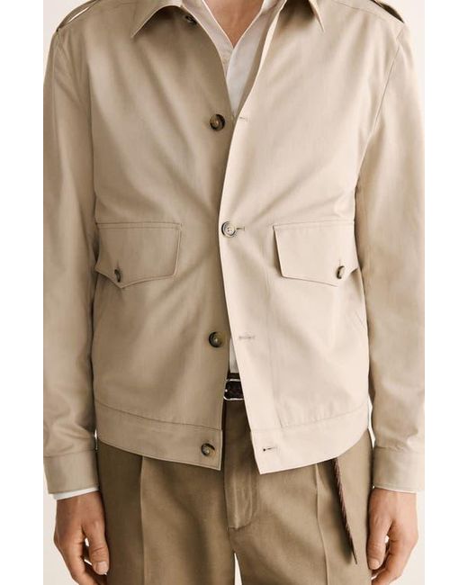 Mango Natural Cotton & Silk Jacket for men