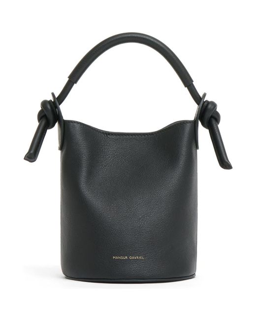 Mansur Gavriel Black Mini Mini Fortuna Bucket Bag