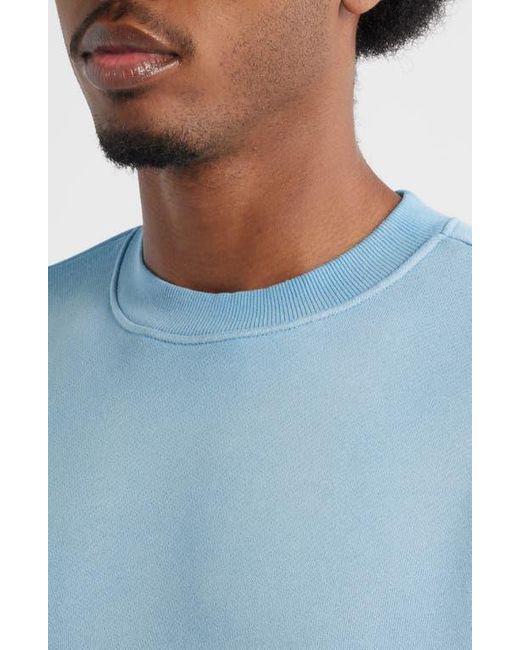 Elwood Blue Core Oversize Crewneck Sweatshirt for men