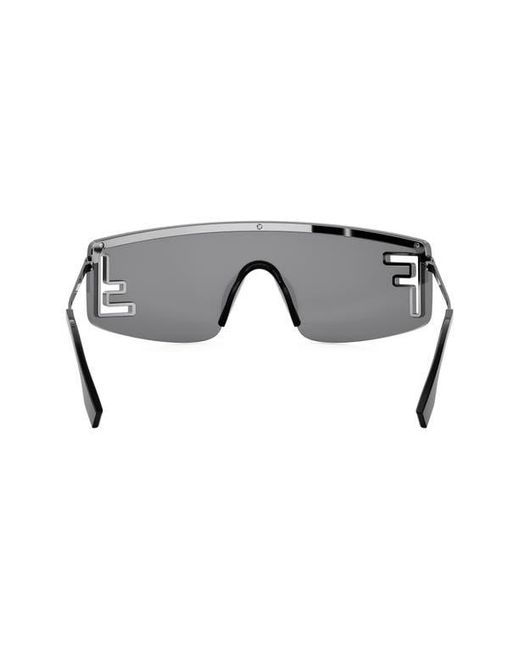 Fendi Gray Sport Rectangular Sunglasses