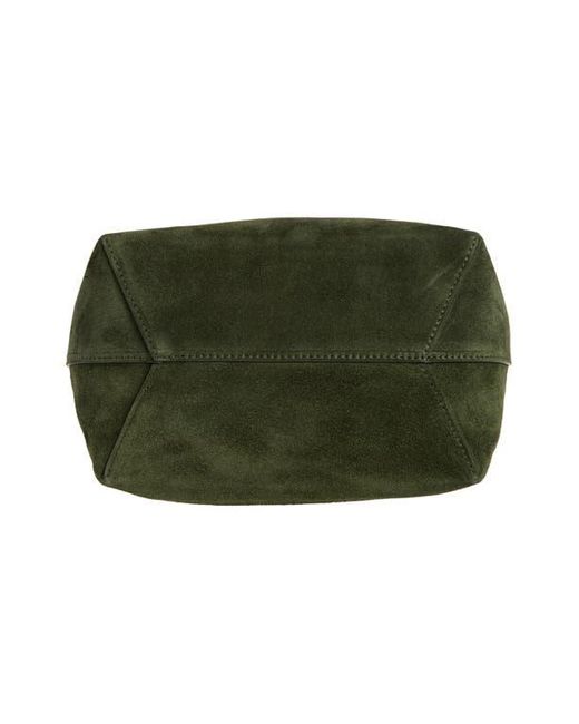 Mansur Gavriel Green Small Everyday Cabas Suede Hobo Bag
