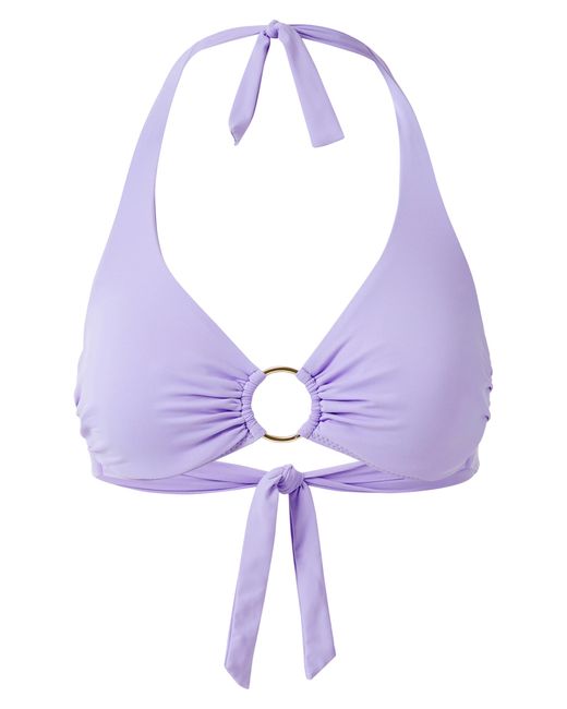 Melissa Odabash Purple Brussels O-ring Bikini Top