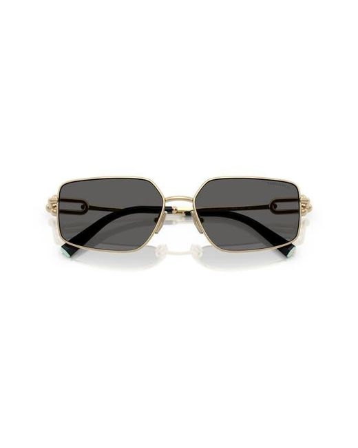 Tiffany & Co Gray 58Mm Rectangular Sunglasses for men