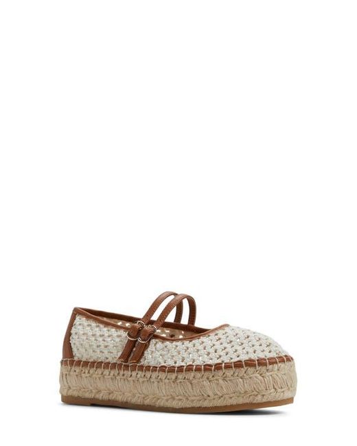 ALDO Women's Brown Summerfling Platform Mary Jane Loafer