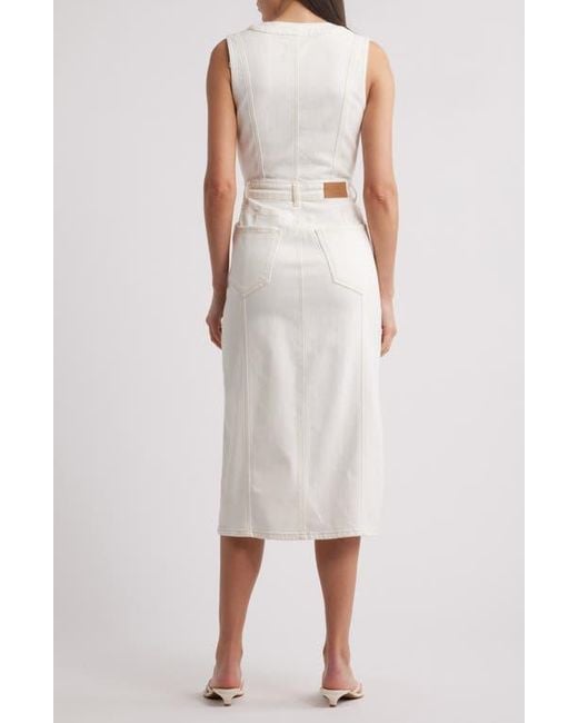 rails white denim dress Rails Westwood Sleeveless Denim Dress in White