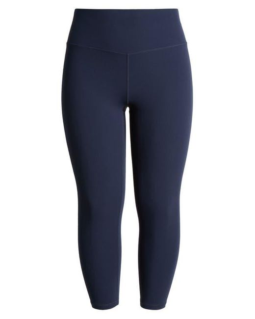 Zella Blue Studio Luxe High Waist Crop Leggings