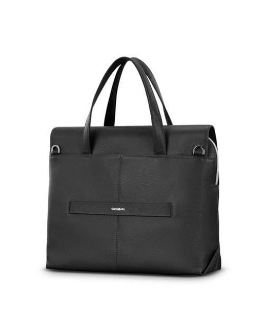 Samsonite Black Mobile Solution 2 Convertible Leather Briefcase