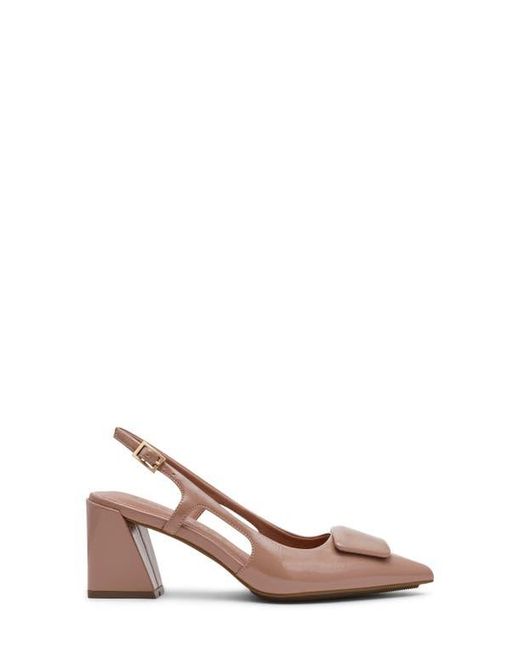 Anne Klein Brown Renatta Slingback Pointed Toe Pump