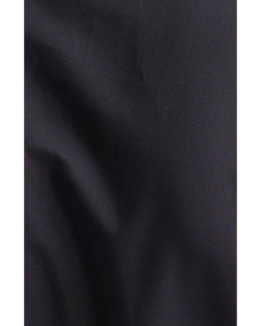 Max Mara Studio Black Ampex Cap Sleeve Belted Maxi Shirtdress