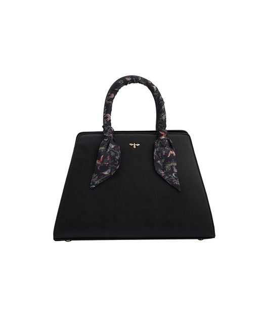 Fable England Black Grace Structured Tote