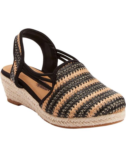 Comfortview Black The Clea Espadrille