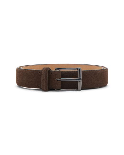 Mango Brown Suede Belt for men