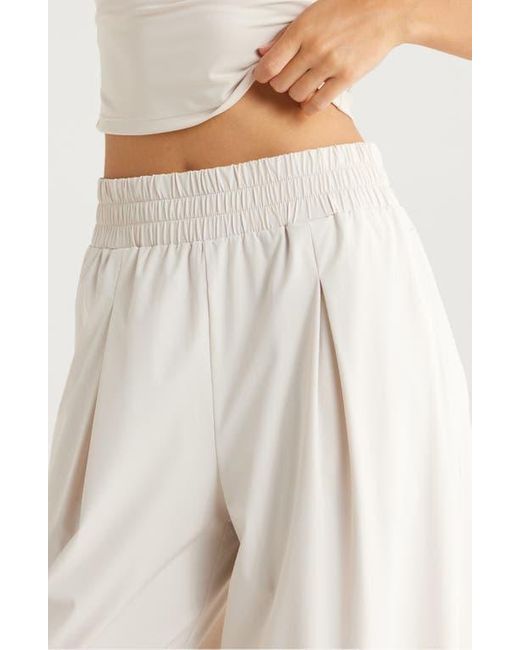 Zella White Atlas Wide Leg Pants