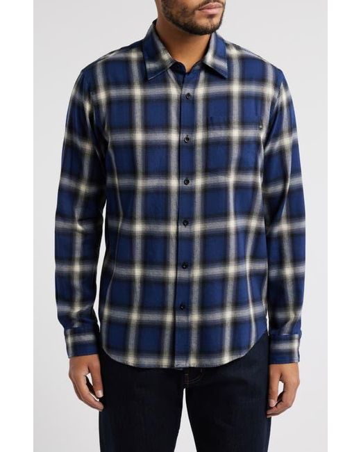 AG Jeans Blue Aiden Plaid Button-Up Shirt for men