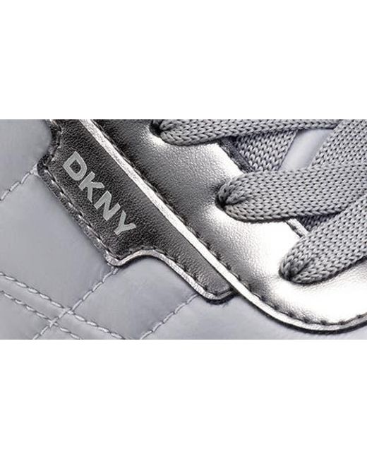 DKNY White Fahn Sneaker