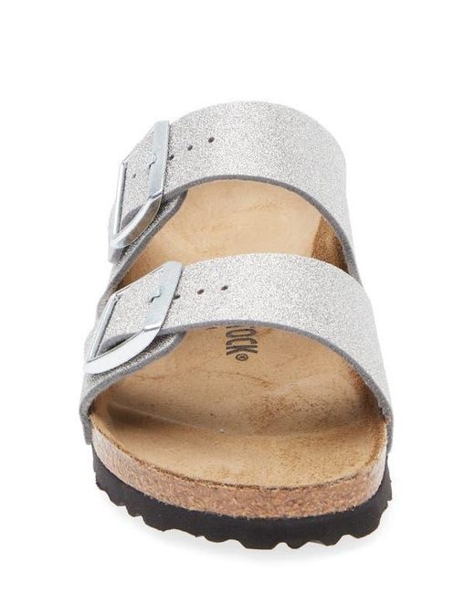 Birkenstock White Arizona Slide Sandal