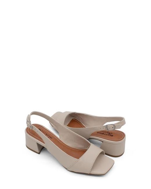BOTTER White Square Toe Slingback Sandal