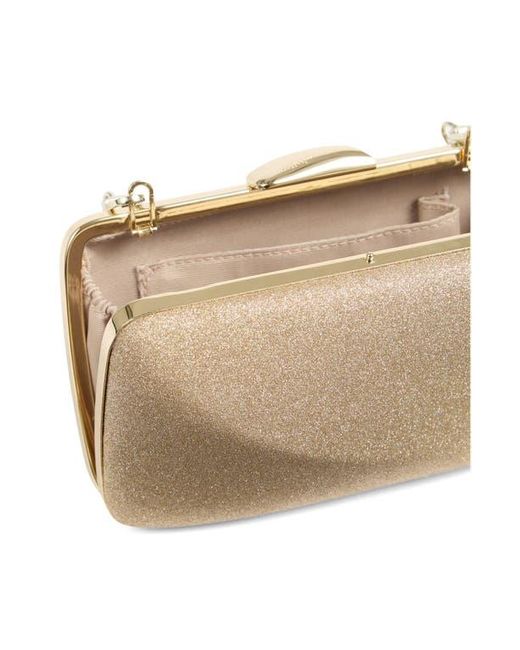 L.K.Bennett Natural Oliod Box Frame Clutch