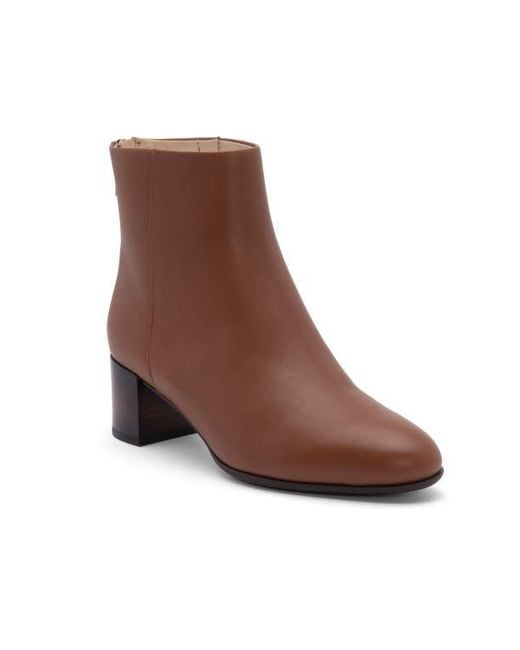 ABEO Brown Plaza Back Zip Boot