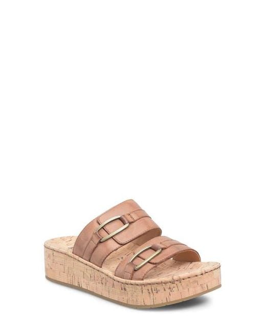 Børn Pink Solina Platform Wedge Slide Sandal