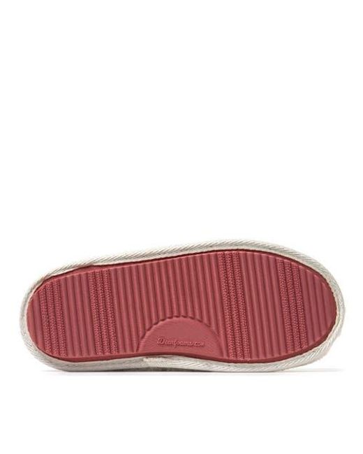 Dearfoams White Valentines Day Hearts Scuff Slipper