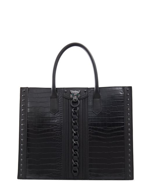 ALDO Aboma Structured Faux Leather Tote in Black | Lyst