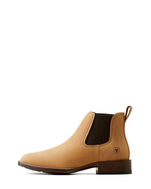 Ariat Brown Booker Ultra Square Toe Western Chelsea Boot for men