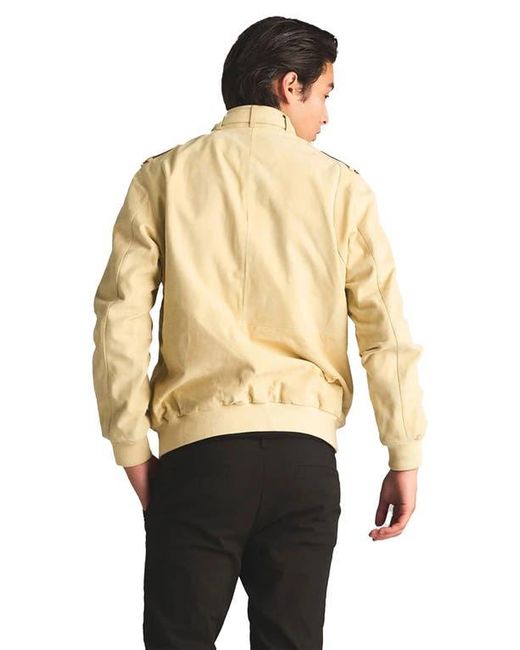 Members Only Natural Soft Suede Iconic Jacket for men