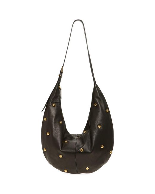 Madewell Black The Essential Curve Leather Shoulder Bag