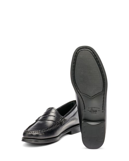 G.H.BASS Black G. H.bass Whitney Easy Weejuns Penny Loafer