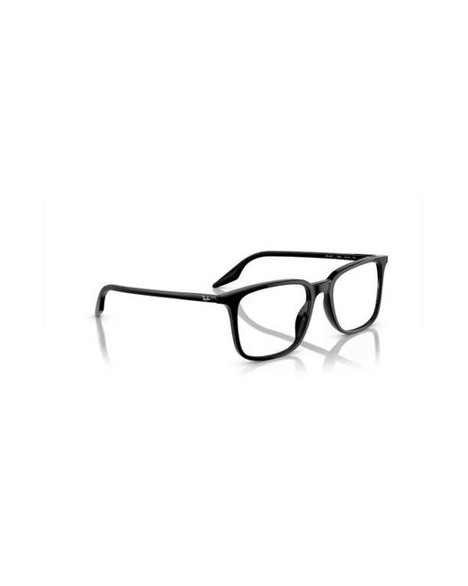 Ray-Ban Black 55Mm Rectangle Optical Glasses