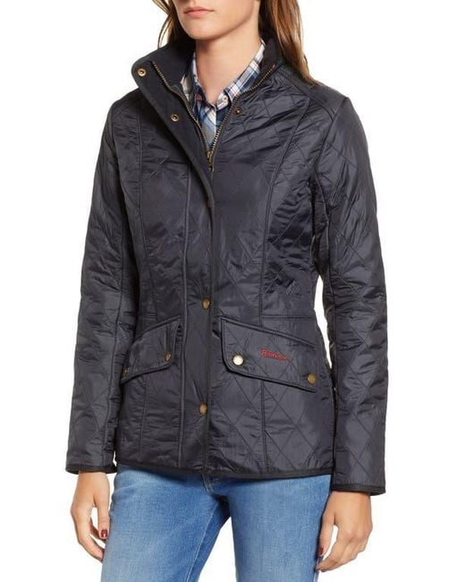 Barbour Black Cavalry Fleece Lined Quilted Jacket