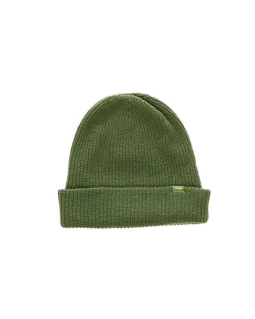 vowels Green Solid Wool Blend Beanie for men