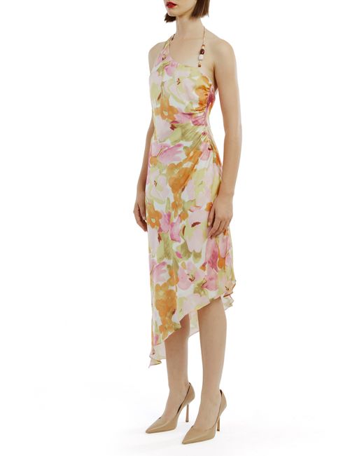 Bardot Multicolor Andy Floral Asymmetric Dress