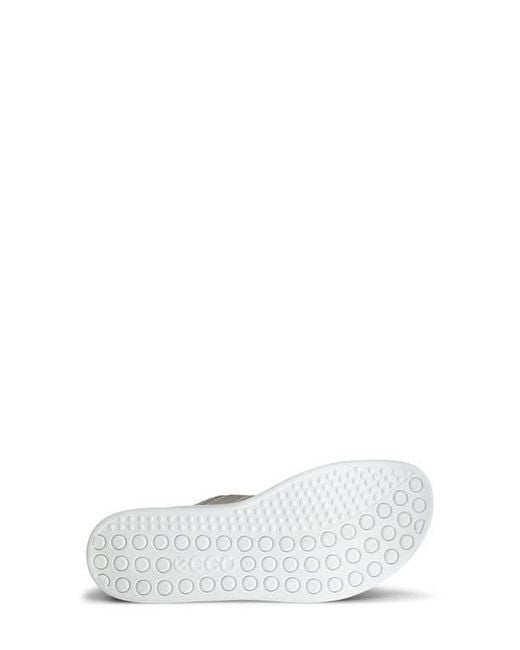 Ecco White Soft Mule Sandal