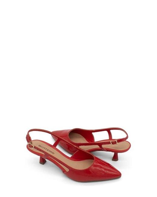 BOTTER Red Botolivia Legacy Pointed Toe Slingback Pump