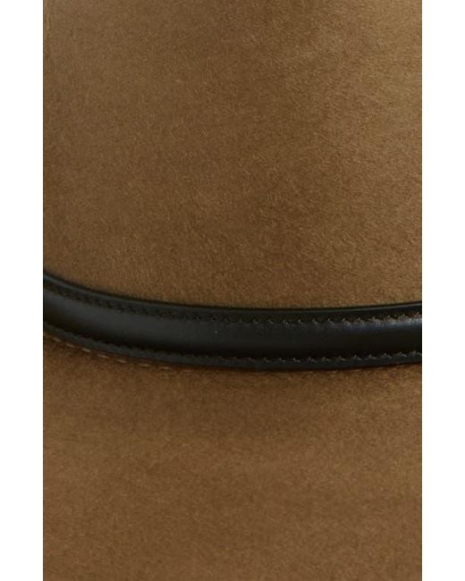 Janessa Leone Brown Nash Wool Fedora