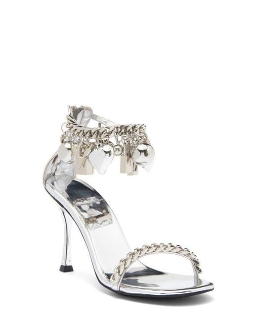 Jeffrey Campbell Metallic Charmz Ankle Strap Sandal