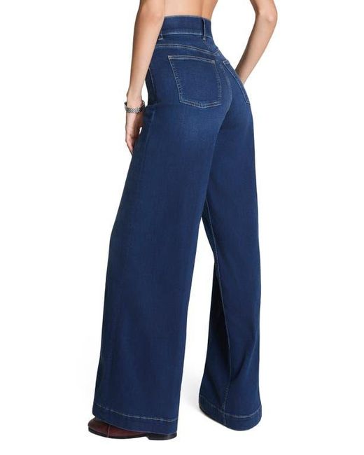 Spanx Blue Spanxshape Pull-On Wide Leg Jeans 2.0