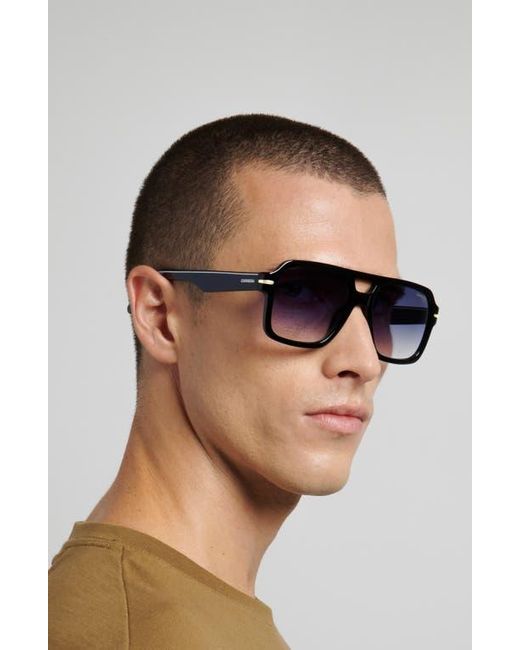 Carrera Blue 56Mm Gradient Square Sunglasses for men