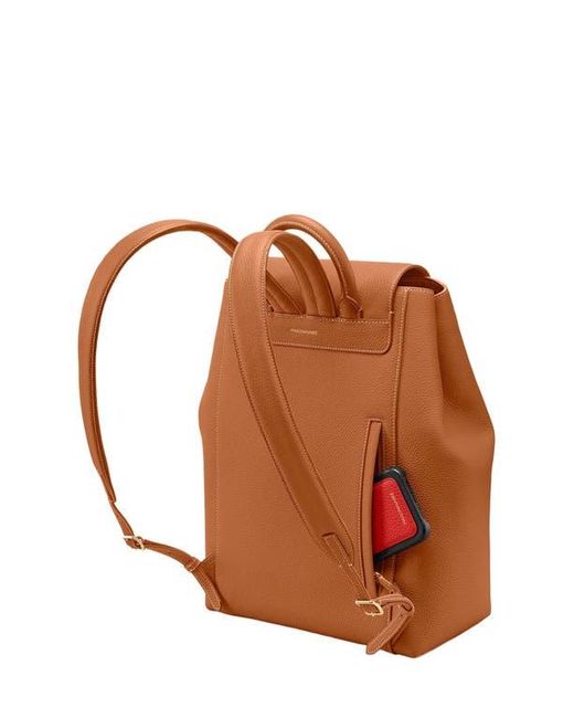 Maison De Sabre Brown Large Leather Soft Backpack