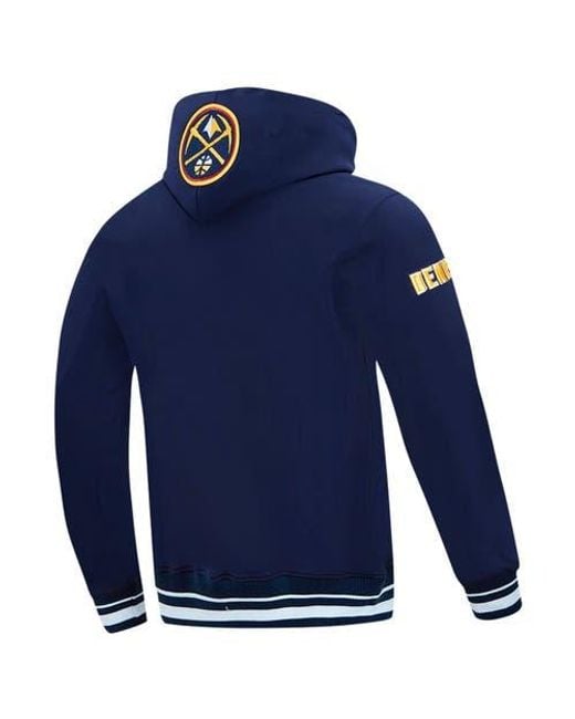 Pro Standard Blue Denver Nuggets Area Code Pullover Hoodie for men