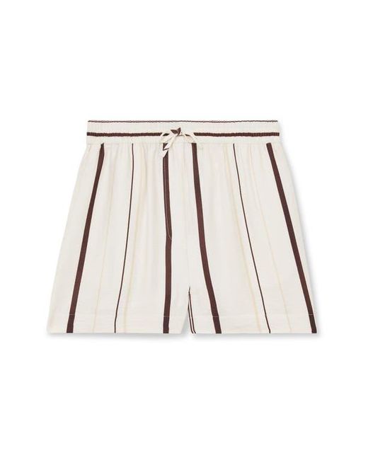 Reiss Natural Carlota Stripe Cover-Up Shorts