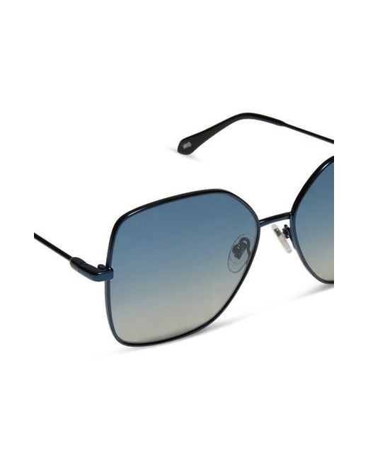DIFF Blue Iris 59Mm Gradient Square Sunglasses