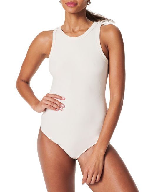 Spanx White Spanx Suit Yourself Tank Thong Bodysuit