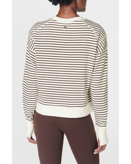 Sweaty Betty Gray After Class Crop Sweatshirt